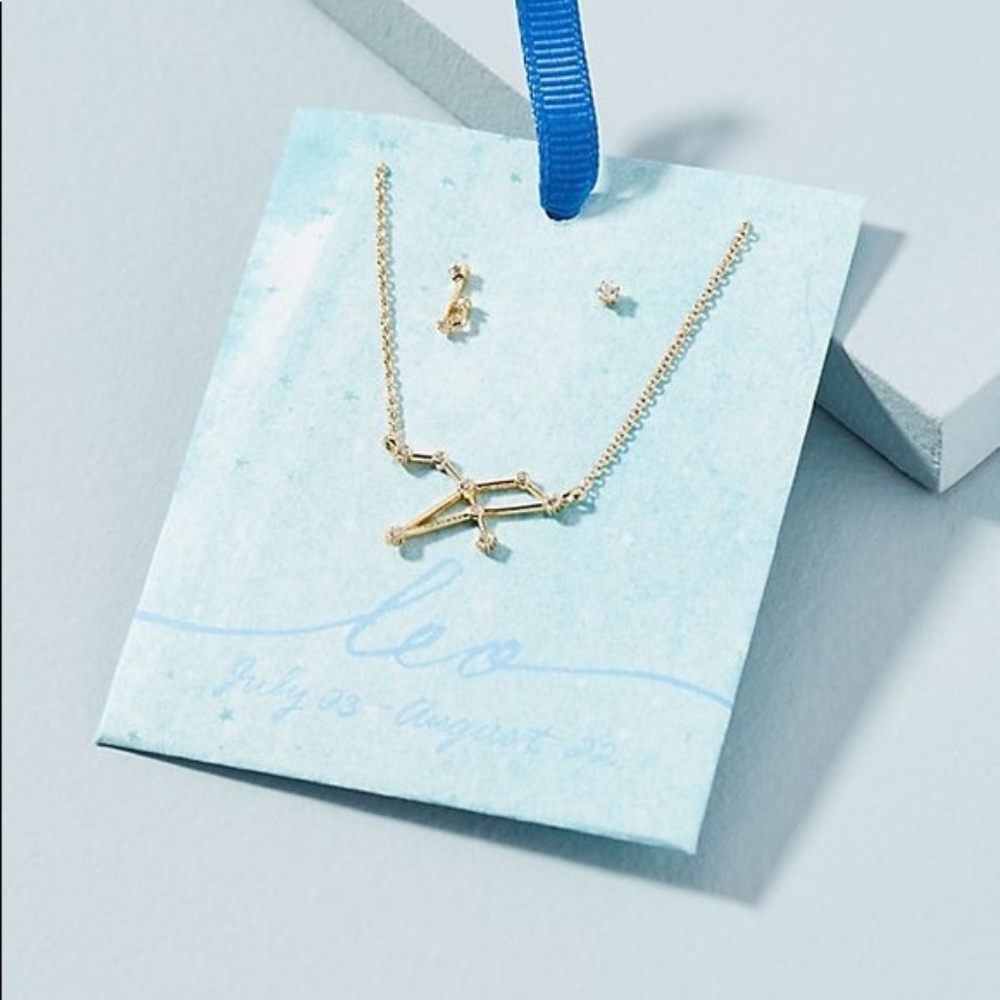 Anthropologie Leo Constellation Jewelry Set